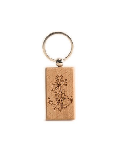 Wooden Key Ring - Anchor Square