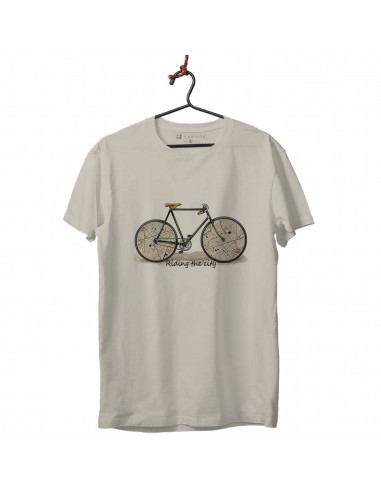 Camiseta Unisex - Bici mapas