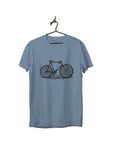 Camiseta Unisex - Bici mapas