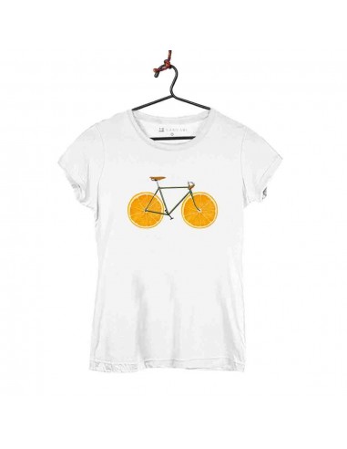 Camiseta Mujer - Bici Naranjas