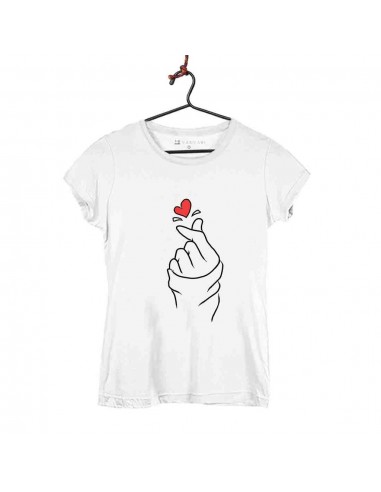 Camiseta Mujer - Corazón Dedos