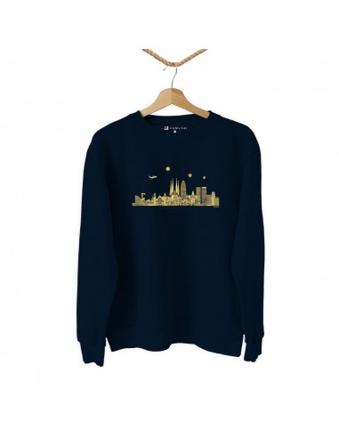 Sudadera Unisex - Skyline BCN Dorado