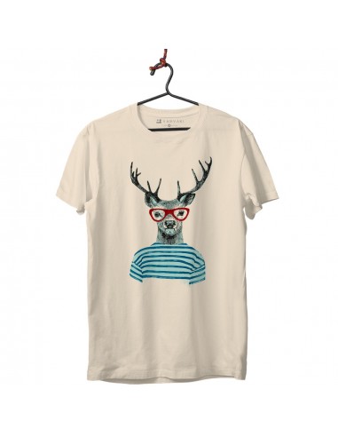 Camiseta Unisex - Ciervo camisa a rayas