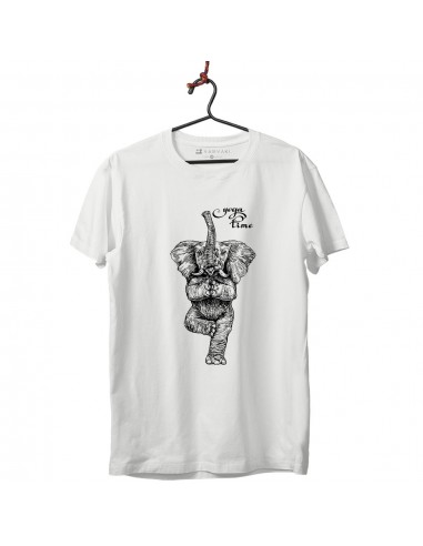 Camiseta Unisex - Elefante Yoga