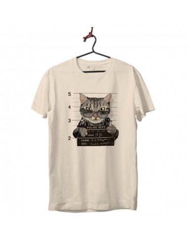 Camiseta Unisex  - Gato fichado