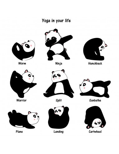 Unisex T-shirt - Yoga Pandas